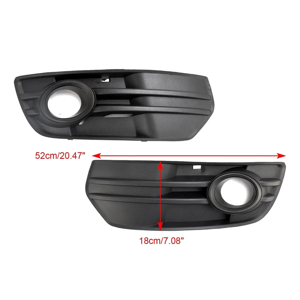 2PCS PAIR FRONT BUMPER GRILL FOG LIGHT LAMP COVERS TRIM FOR AUDI Q5 2008-2011